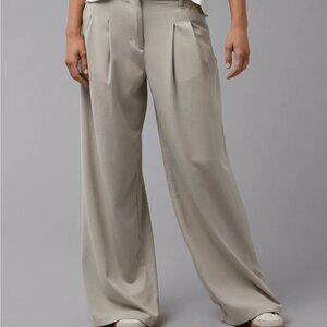 NWT AE Stretch Extreme Wide-Leg Poppy Trouser